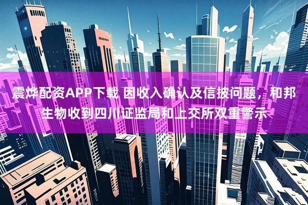 震烨配资APP下载 因收入确认及信披问题，和邦生物收到四川证监局和上交所双重警示